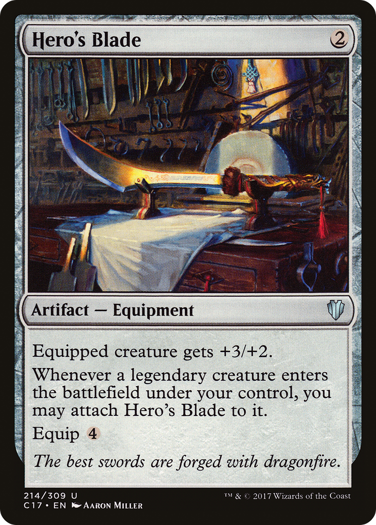 Hero's Blade (C17-214) [Commander 2017]