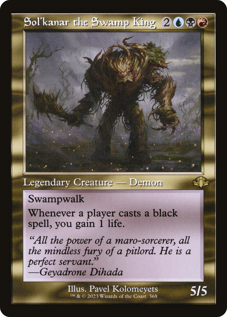 Sol'kanar the Swamp King (DMR-368) [Dominaria Remastered] Foil