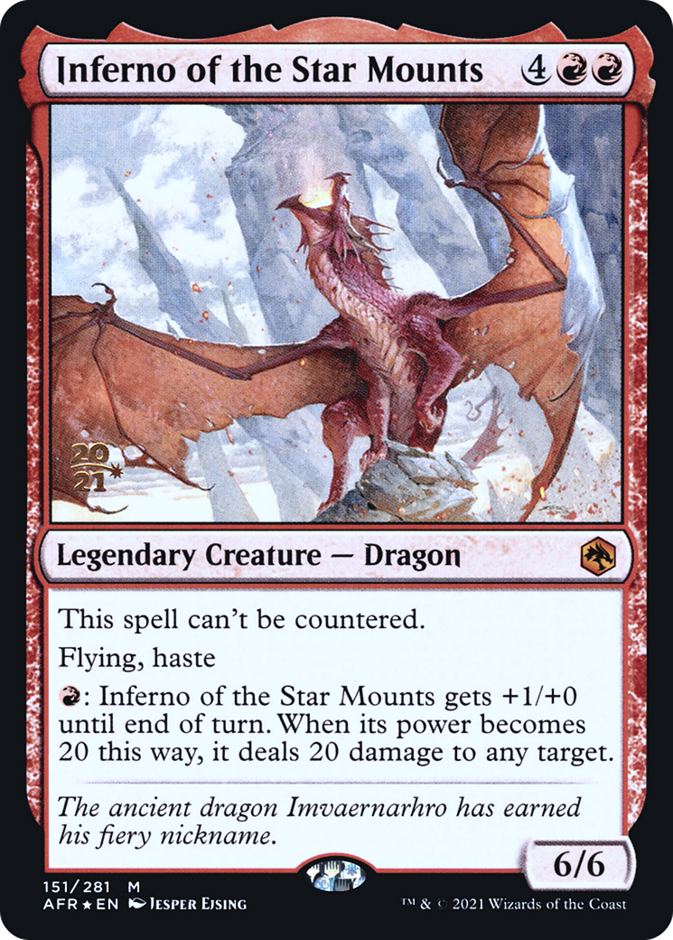 Inferno of the Star Mounts (PRE-151S) [Adventures in the Forgotten Realms Promos] Foil
