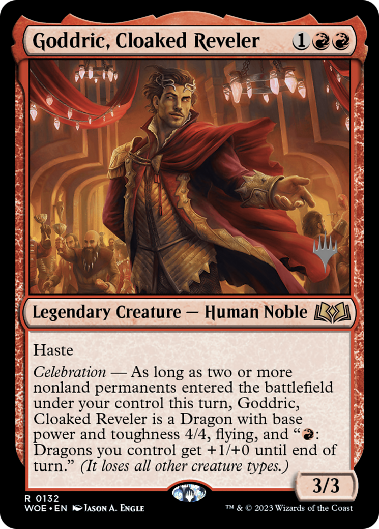 Goddric, Cloaked Reveler (PPWOE-132P) [Wilds of Eldraine Promos]