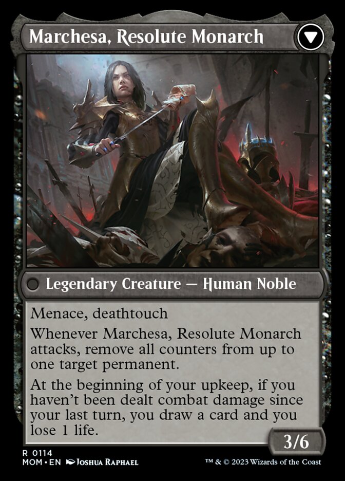 Invasion of Fiora // Marchesa, Resolute Monarch (MOM-114) [March of the Machine] Foil