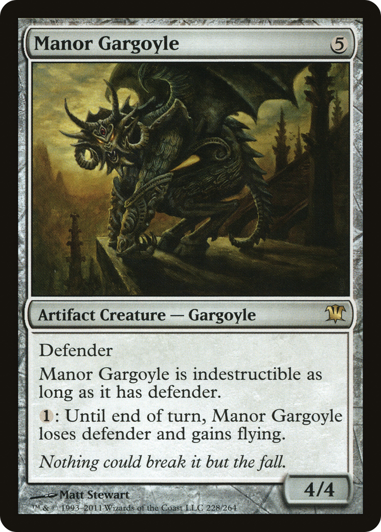 Manor Gargoyle (ISD-228) [Innistrad]