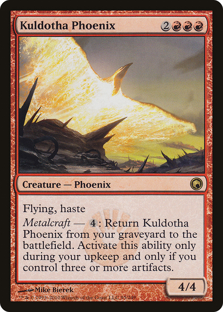 Kuldotha Phoenix (SOM-095) [Scars of Mirrodin] Foil