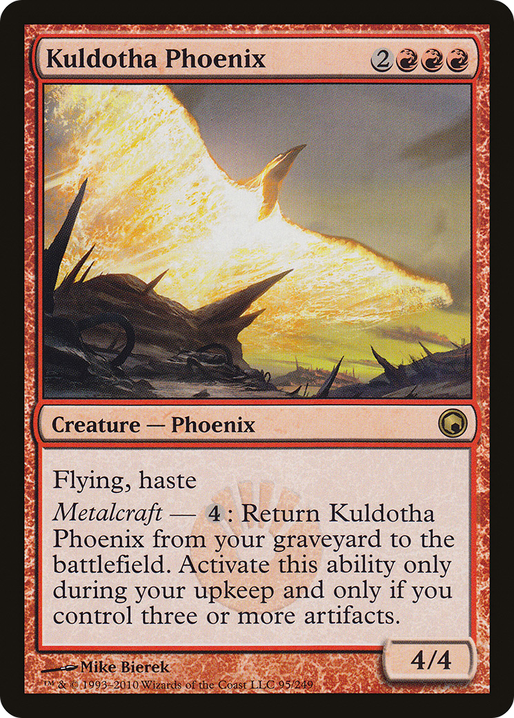 Kuldotha Phoenix (SOM-095) [Scars of Mirrodin] Foil