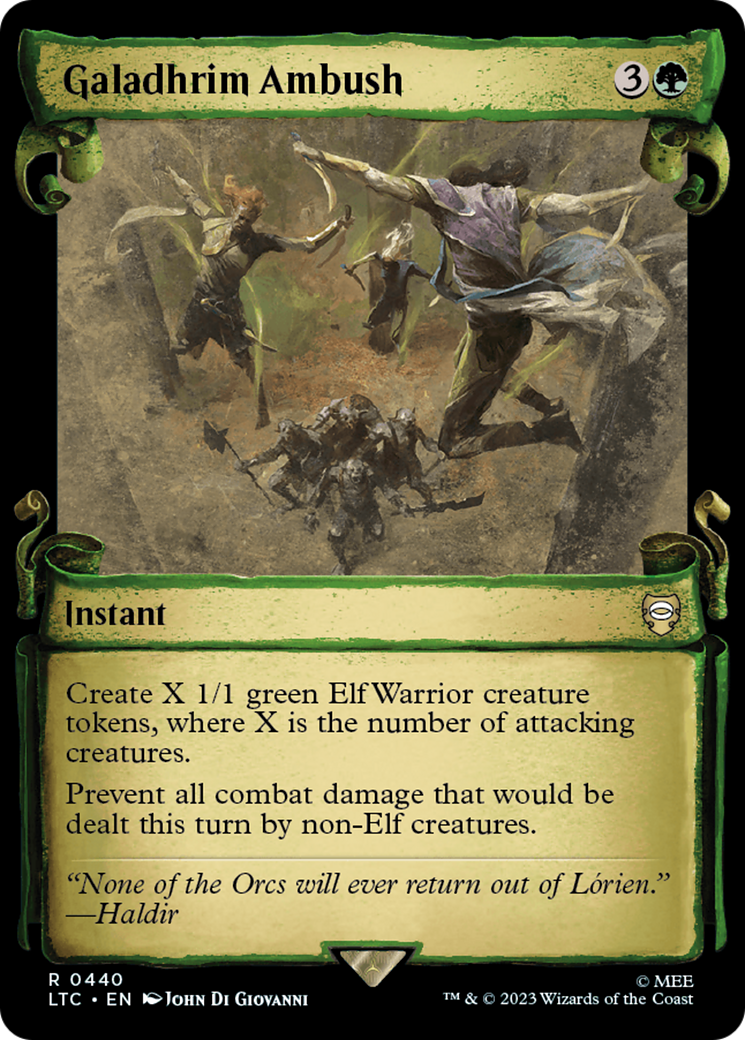 Galadhrim Ambush (LTC-440) [Tales of Middle-earth Commander]: (Showcase)