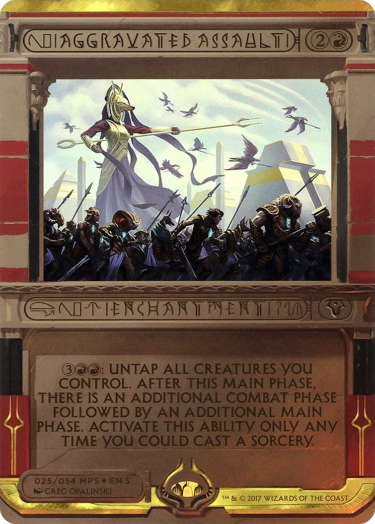 Aggravated Assault (MPS2-025) (Borderless) [Amonkhet Invocations] Foil