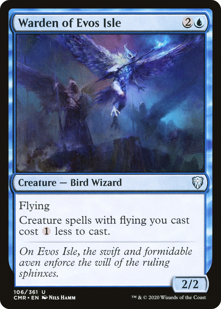 Warden of Evos Isle (CMR-106) [Commander Legends] Foil