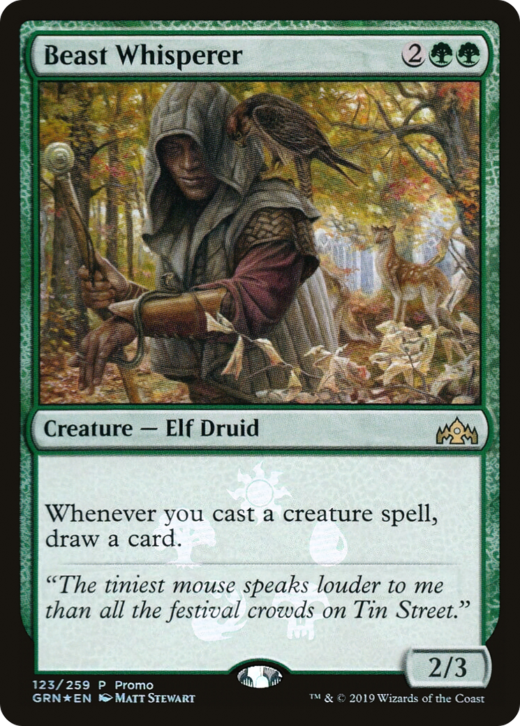 Beast Whisperer (MEDIA-123★) [Guilds of Ravnica Promos] Foil