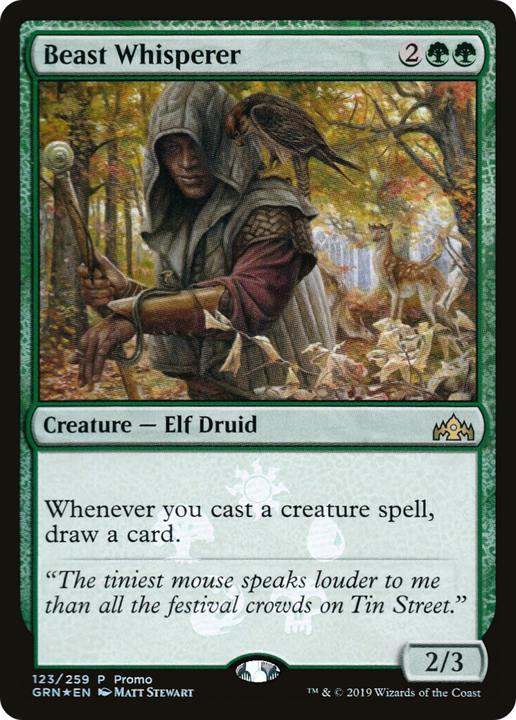 Beast Whisperer (MEDIA-123★) [Guilds of Ravnica Promos] Foil
