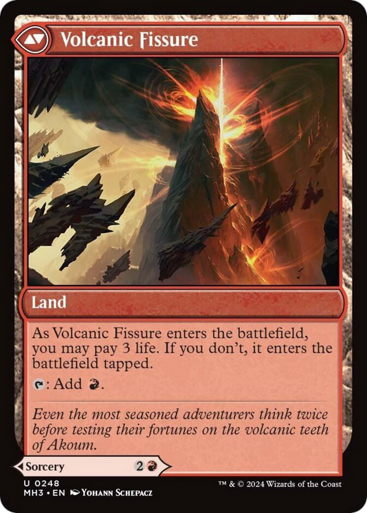 Sundering Eruption // Volcanic Fissure (MH3-248) [Modern Horizons 3] Foil