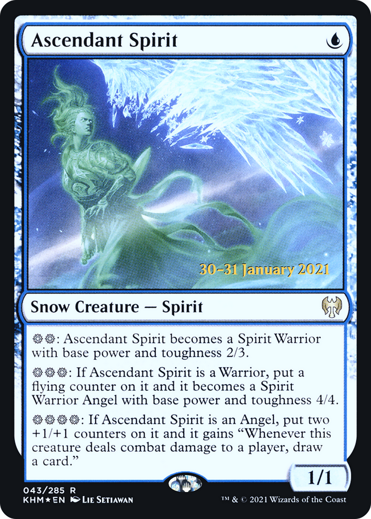 Ascendant Spirit (PRE-43S) [Kaldheim Promos] Foil