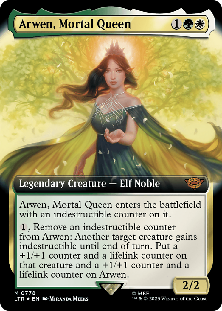 Arwen, Mortal Queen (LTR-778) [The Lord of the Rings: Tales of Middle-earth]: (Extended Art) Foil