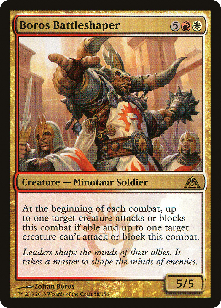 Boros Battleshaper (DGM-058) [Dragon's Maze] Foil