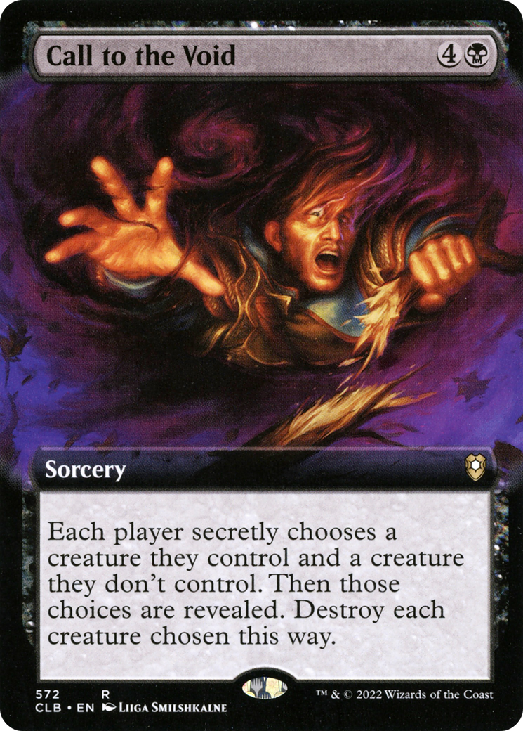 Call to the Void (Extended Art) (CLB-572) [Commander Legends: Battle for Baldur's Gate]
