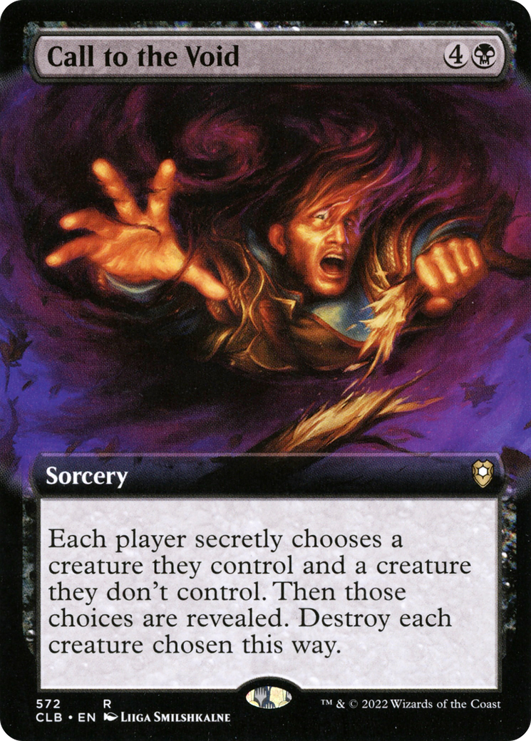 Call to the Void (CLB-572) [Commander Legends: Battle for Baldur's Gate]: (Extended Art) Foil