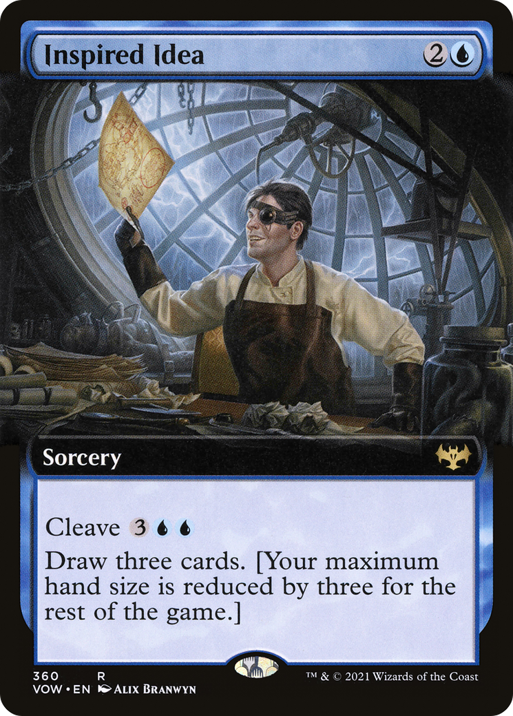Inspired Idea (VOW-360) [Innistrad: Crimson Vow]: (Extended Art) Foil