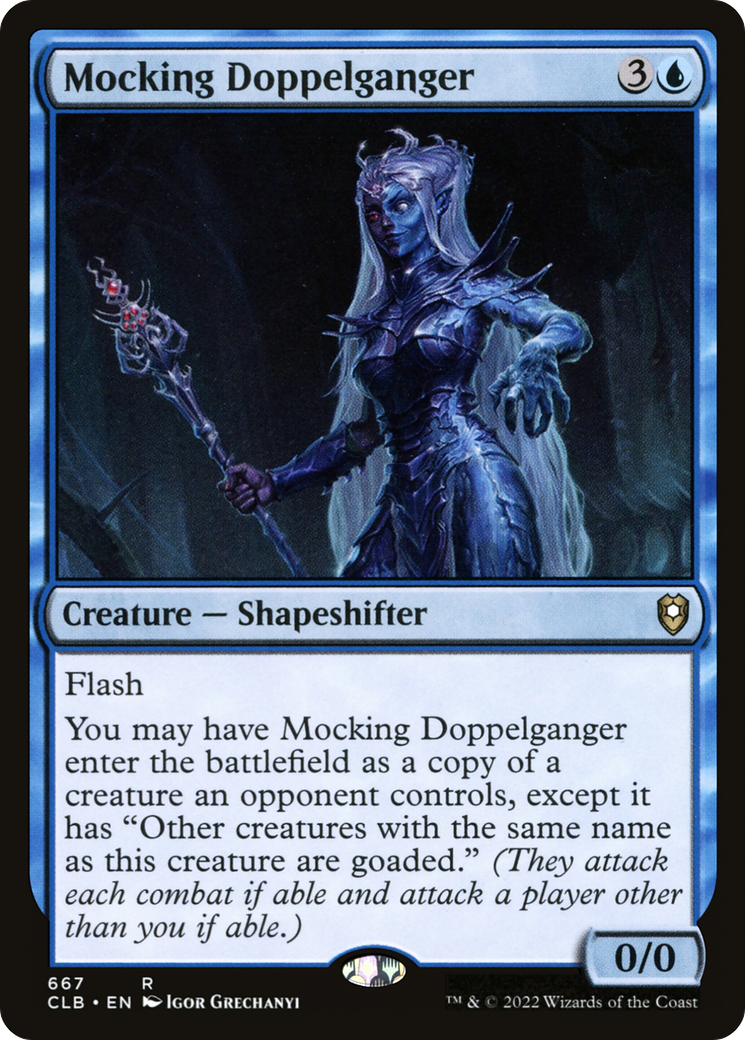 Mocking Doppelganger (CLB-667) [Commander Legends: Battle for Baldur's Gate]