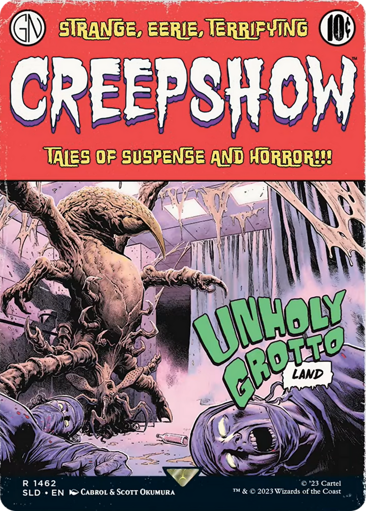 Unholy Grotto // Unholy Grotto (SLD-1462) [Secret Lair Drop]: (Full Art) (Borderless) Foil