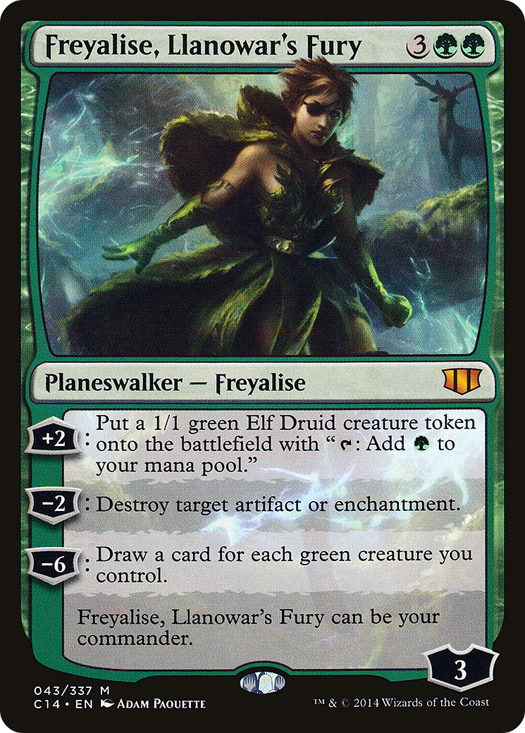 Freyalise, Llanowar's Fury (C14-043) [Commander 2014]