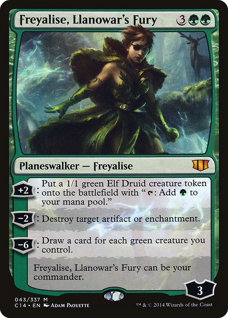 Freyalise, Llanowar's Fury (C14-043) [Commander 2014]