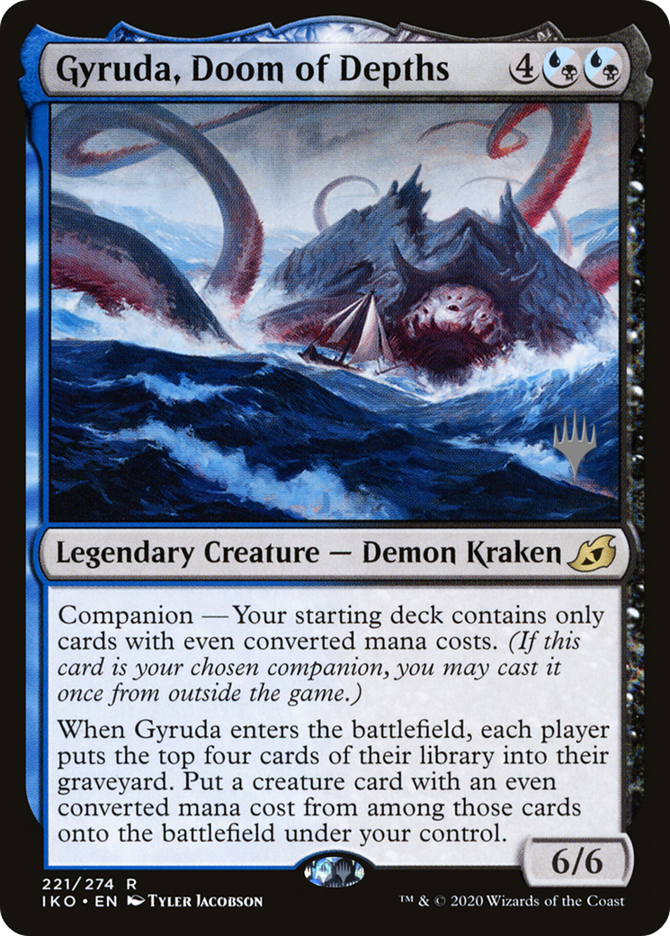 Gyruda, Doom of Depths (PPIKO-221P) [Promo Pack: Ikoria: Lair of Behemoths Promos]