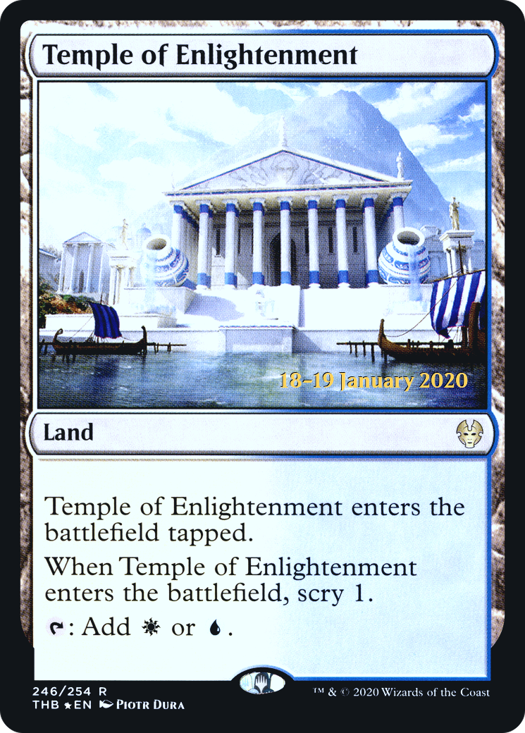 Temple of Enlightenment (PRE-246S) [Theros Beyond Death Promos] Foil