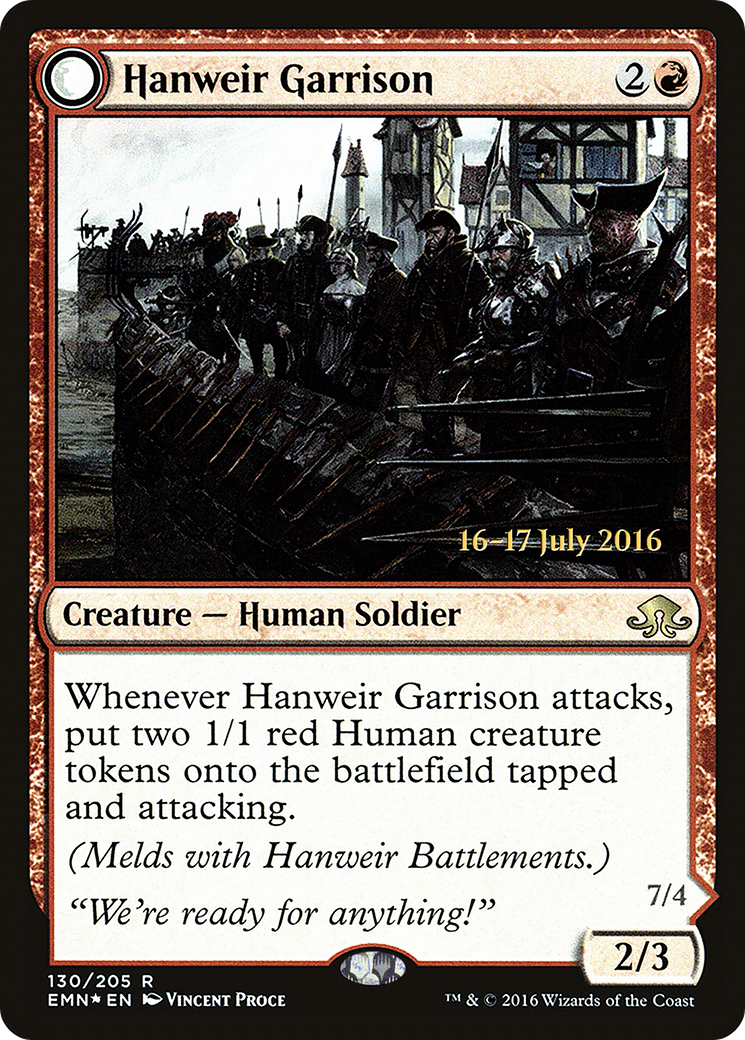 Hanweir Garrison (PRE-130S) [Eldritch Moon Promos] Foil