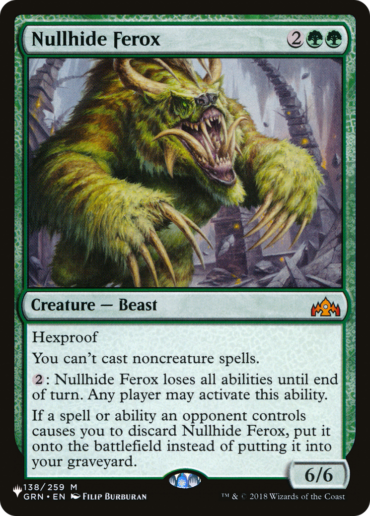 Nullhide Ferox (LIST-GRN-138) [The List]