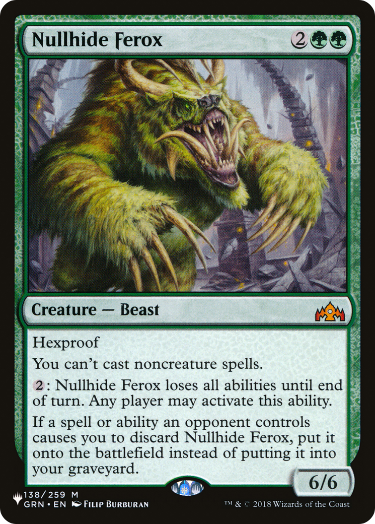 Nullhide Ferox (LIST-GRN-138) [The List]