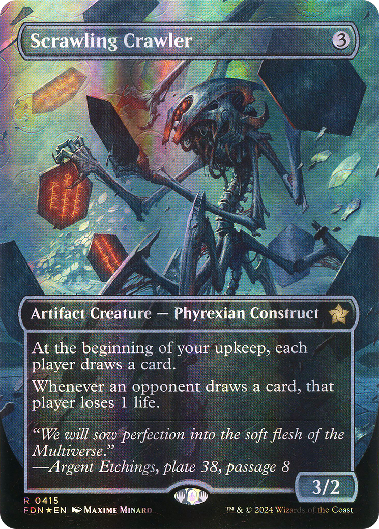 Scrawling Crawler (FDN-415) [Foundations] (Borderless) Foil