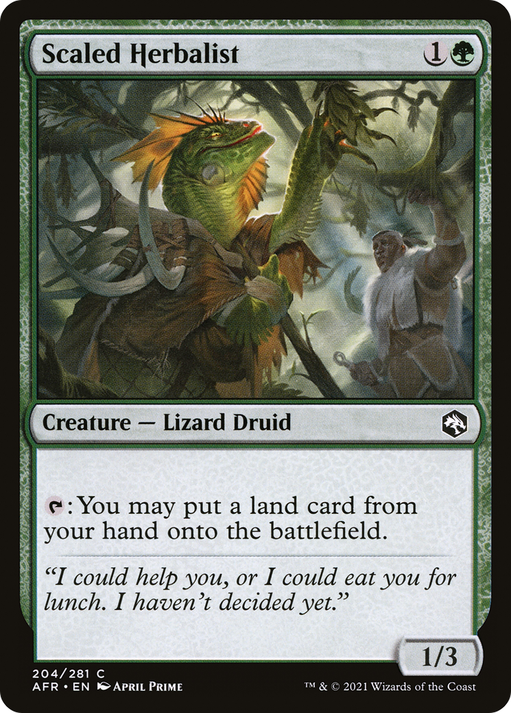 Scaled Herbalist (AFR-204) [Adventures in the Forgotten Realms]