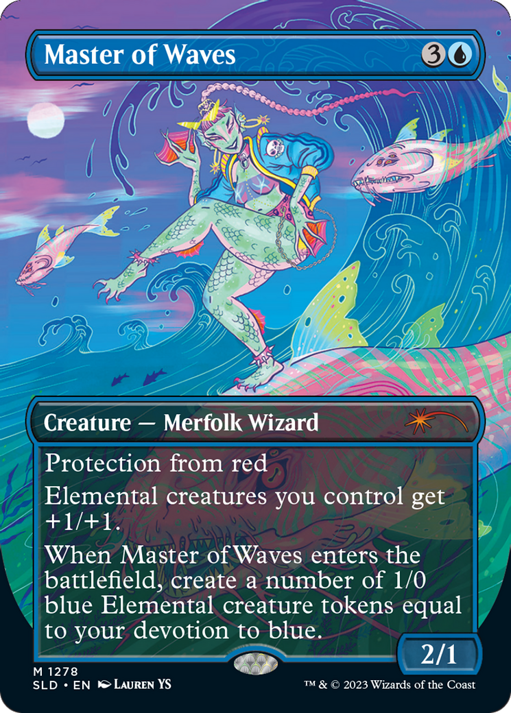 Master of Waves (SLD-1278) [Secret Lair Drop] (Borderless) Foil