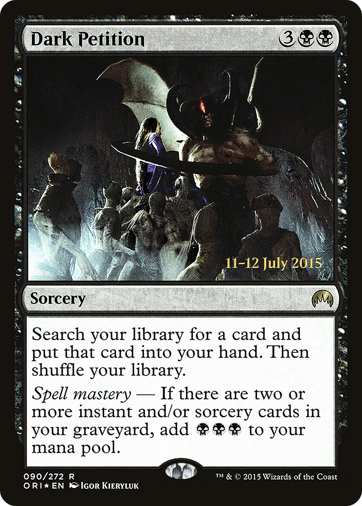 Dark Petition (PRE-90S) [Magic Origins Promos] Foil