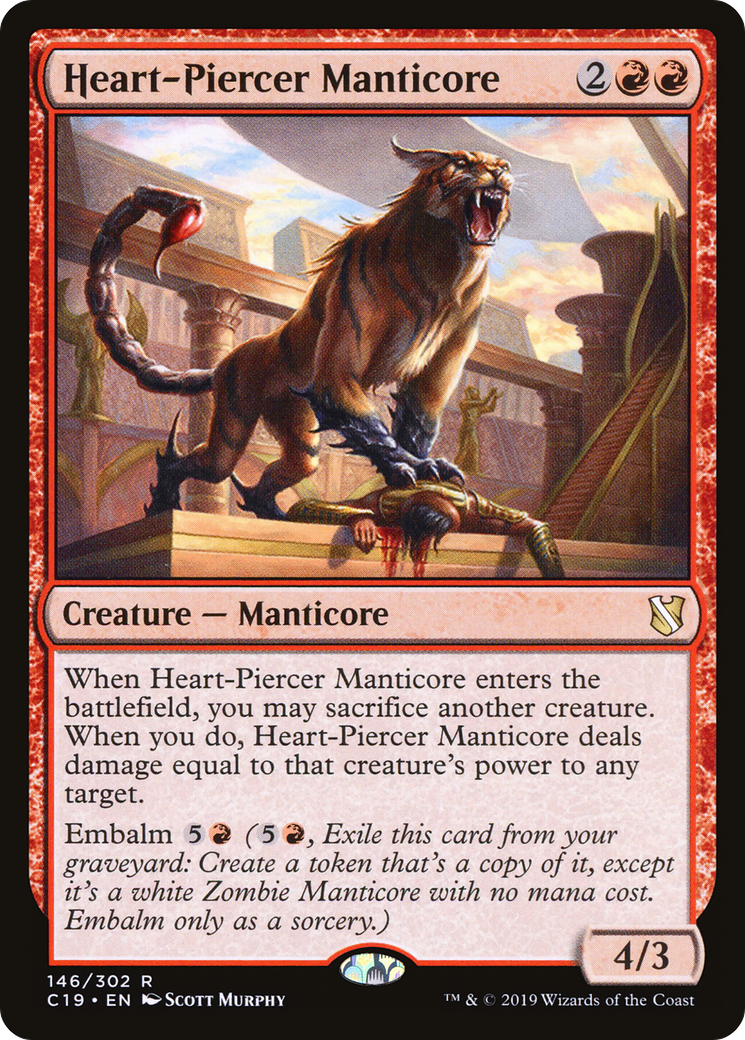 Heart-Piercer Manticore (C19-146) [Commander 2019]