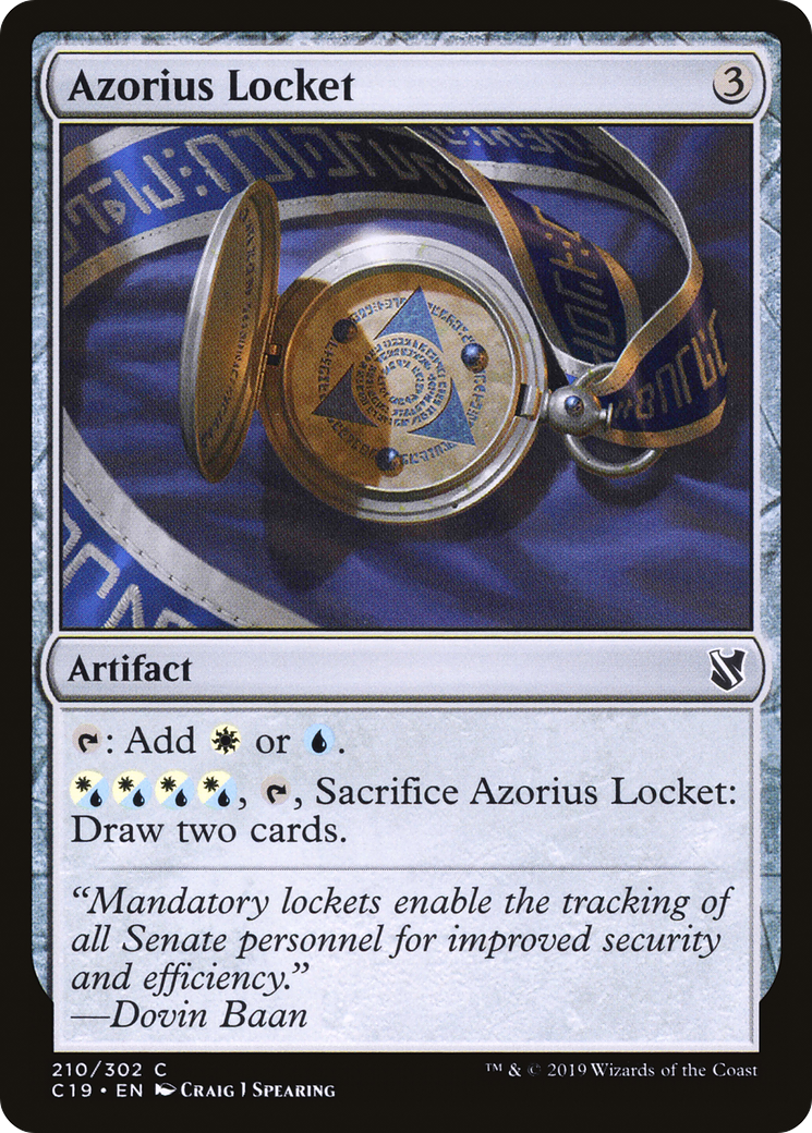 Azorius Locket (C19-210) [Commander 2019]