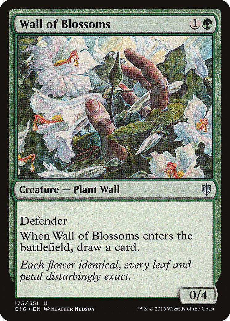 Wall of Blossoms (C16-175) [Commander 2016]