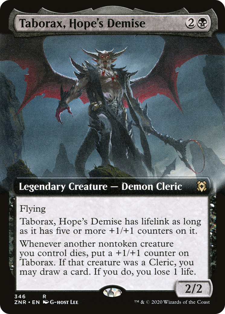 Taborax, Hope's Demise (Extended Art) (ZNR-346) [Zendikar Rising]