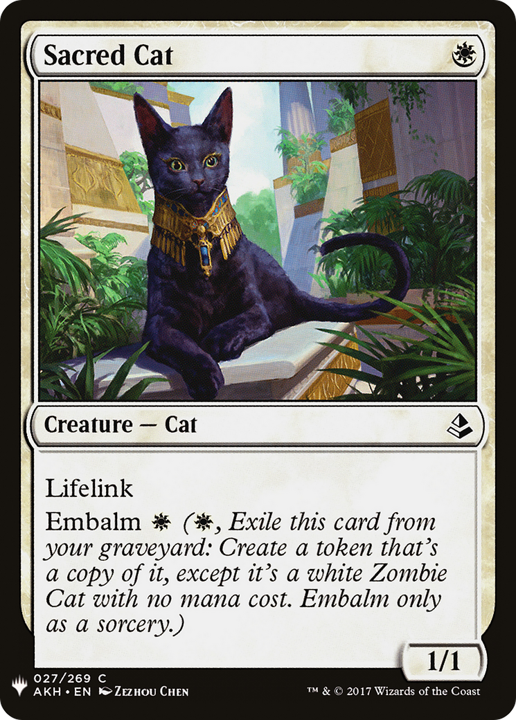 Sacred Cat (LIST-AKH-27) [The List]