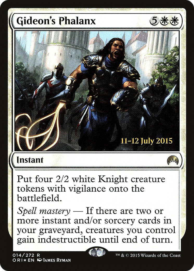 Gideon's Phalanx (PRE-14S) [Magic Origins Promos] Foil