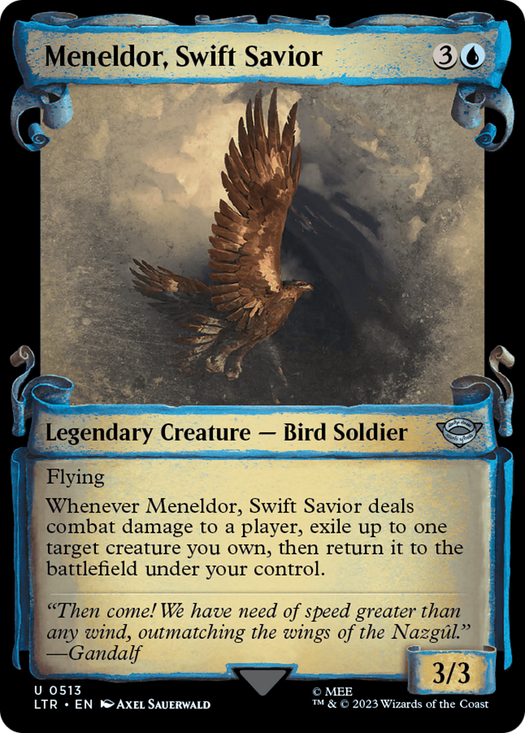 Meneldor, Swift Savior (LTR-513) [The Lord of the Rings: Tales of Middle-earth]: (Showcase)