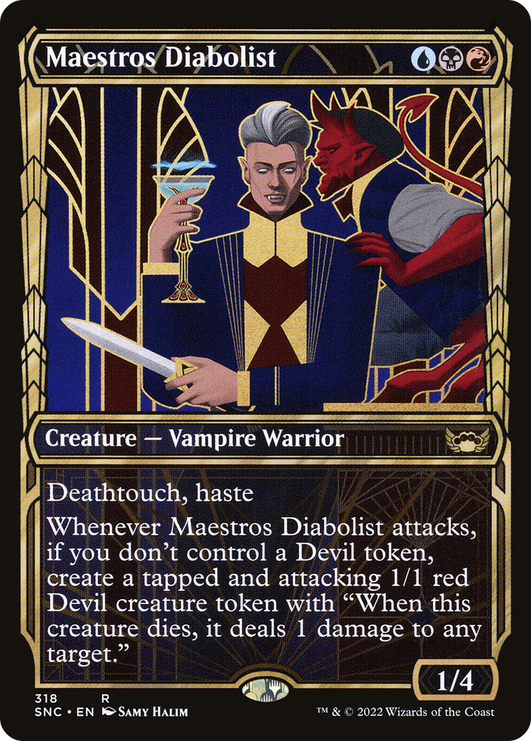Maestros Diabolist (SNC-318) [Streets of New Capenna]: (Showcase)