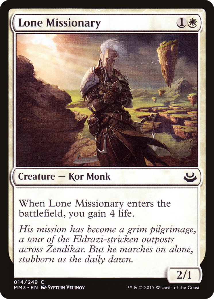 Lone Missionary (MM3-014) [Modern Masters 2017] Foil