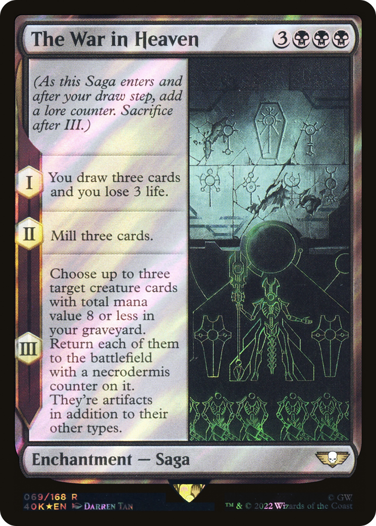 The War in Heaven (Surge Foil) (40K-069) [Warhammer 40,000 Commander] Foil