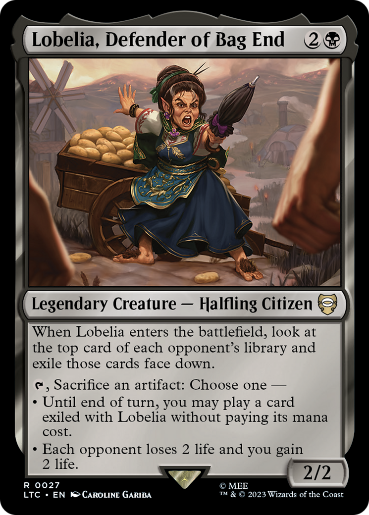 Lobelia, Defender of Bag End (LTC-027) [Tales of Middle-earth Commander]