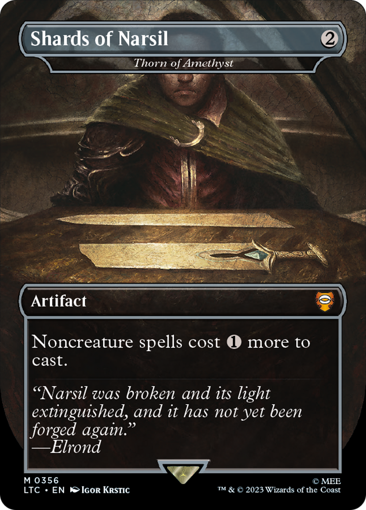 Shards of Narsil - Thorn of Amethyst (LTC-356) [Tales of Middle-earth Commander] / Shards of Narsil (Borderless)
