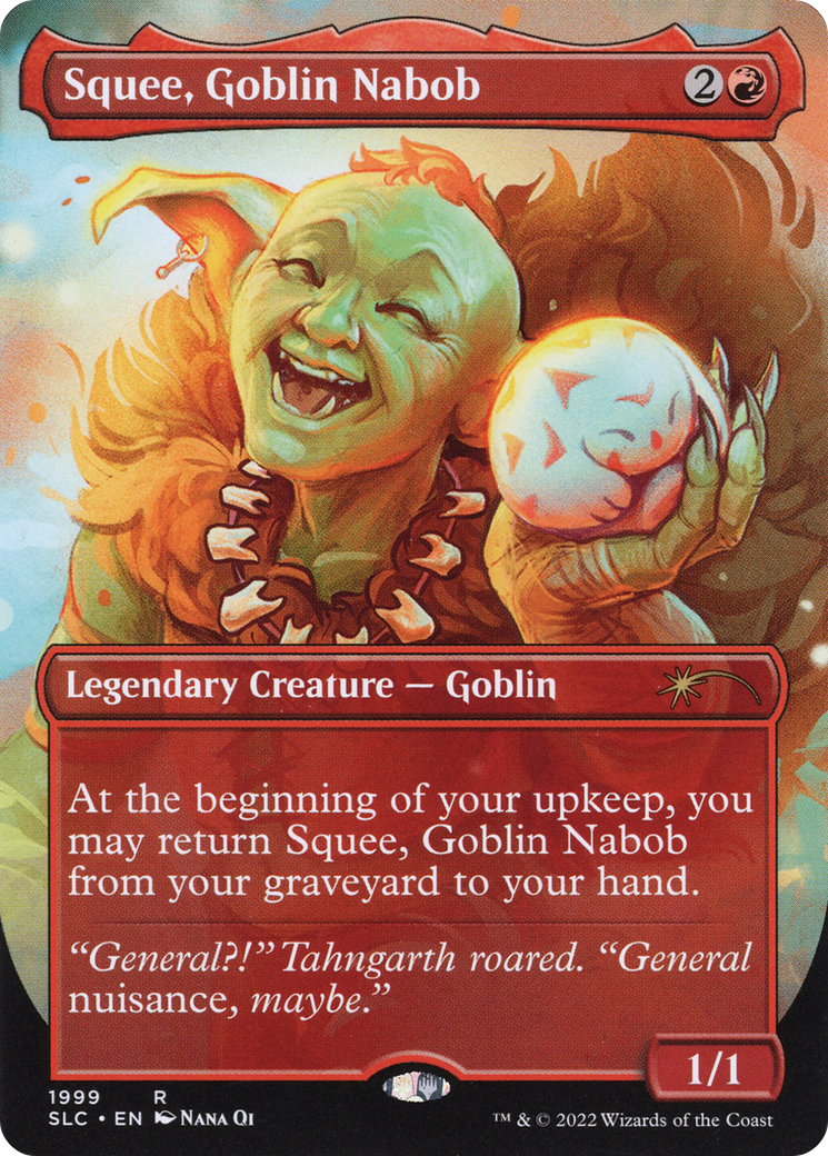 Squee, Goblin Nabob (SLC-1999) (Borderless) [Secret Lair Countdown Kit]