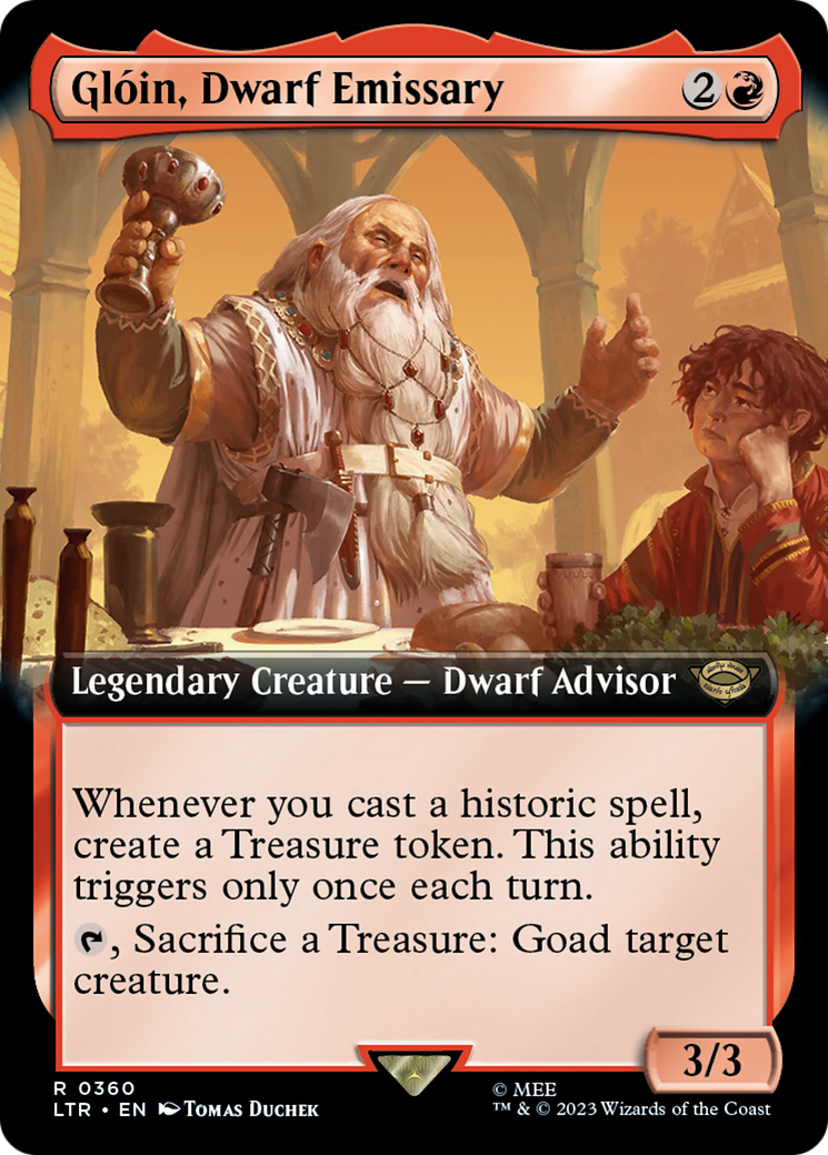 Glóin, Dwarf Emissary (LTR-360) [The Lord of the Rings: Tales of Middle-earth]: (Extended Art) Foil