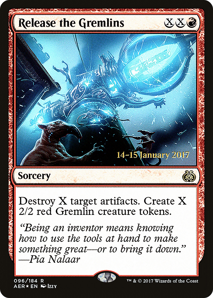 Release the Gremlins (PRE-96S) [Aether Revolt Promos] Foil