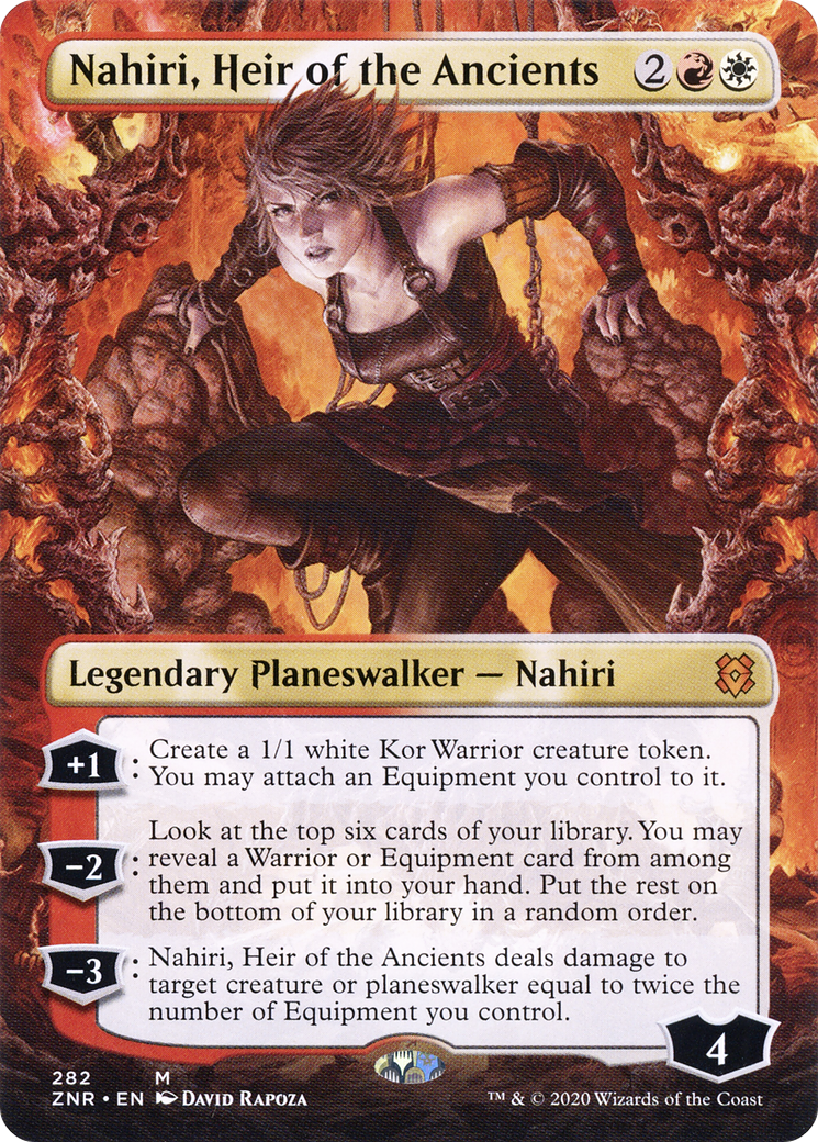 Nahiri, Heir of the Ancients (Borderless) (ZNR-282) (Borderless) [Zendikar Rising]