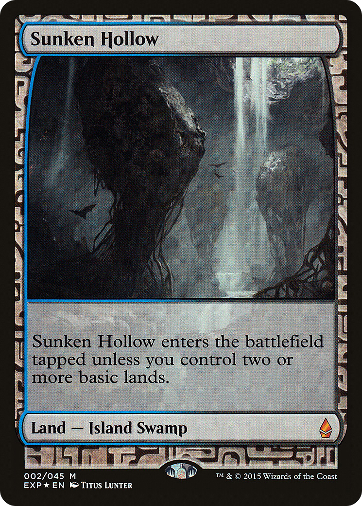 Sunken Hollow (EXP-002) [Zendikar Expeditions] Foil